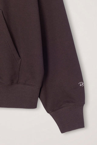 UNISEX ARCH LOGO HOODIE BROWN