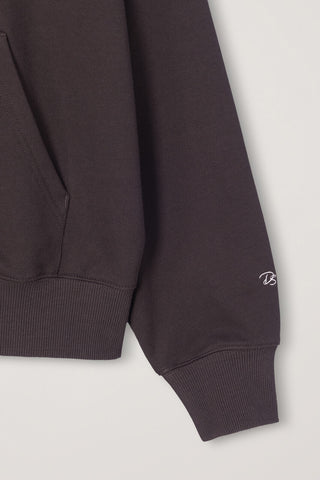 UNISEX ARCH LOGO HOODIE BROWN