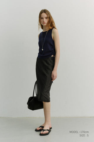 LAYERING KNIT TOP NAVY