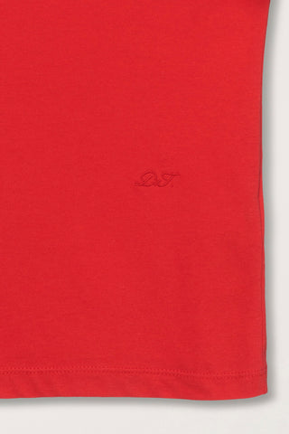 ESSENTIAL CREW-NECK T-SHIRT RED