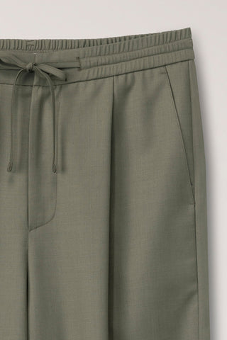 LOUNGE WOOL SLACKS KHAKI