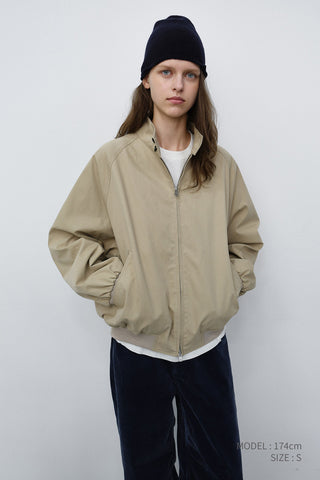 UNISEX VOLUME HARRINGTON JACKET BEIGE