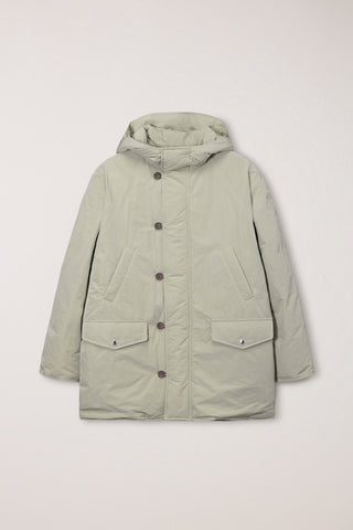 UNISEX GOOSE DOWN PARKA JACKET SOFT KHAKI