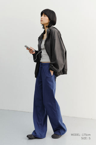 SUMMER WIDE JOGGER PANTS BLUE