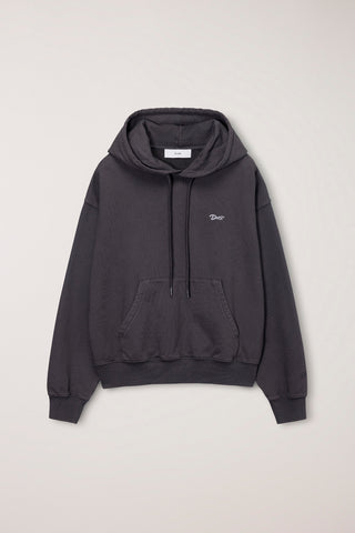 UNISEX GARMENT DYED HOODIE BLACK