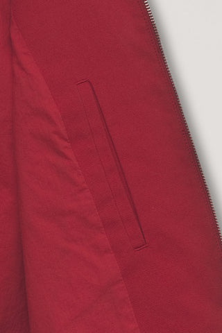 UNISEX COLLARED BLOUSON JACKET RED