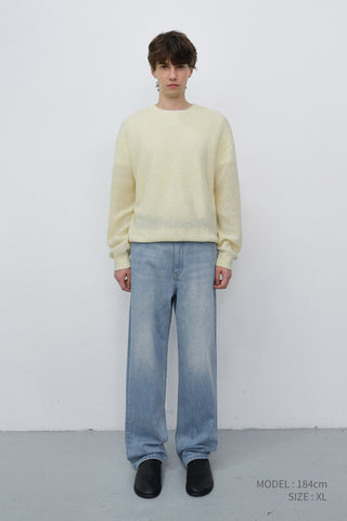 UNISEX HAIRLY SWEATER LEMON BUTTER