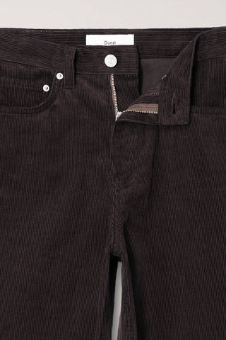 ESSENTIAL STRAIGHT CORDUROY JEANS DEEP BROWN