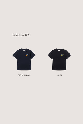 UNISEX SUMMER HOLIDAY CAR T-SHIRT LIGHT MELANGE GREY