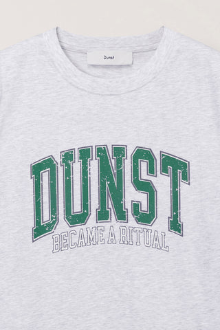 UNISEX VINTAGE ARCH LOGO T-SHIRT LIGHT MELANGE GREY