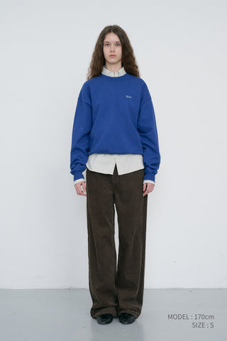 UNISEX GARMENT DYED SWEATSHIRT BLUE
