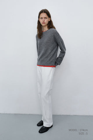 ESSENTIAL STRAIGHT FULL LENGTH JEANS OFF WHITE