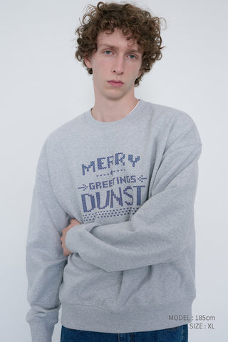 UNISEX PIXEL SWEATSHIRT MID MELANGE GREY