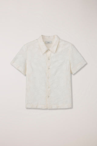 UNISEX HOLIDAY JACQUARD SHIRT CREAM JACQUARD