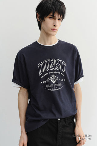 UNISEX CUPID ARCH LOGO T-SHIRT FRENCH NAVY