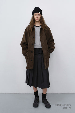 UNISEX LILY ALTER-SUEDE HALF JACKET ETOUPE KHAKI