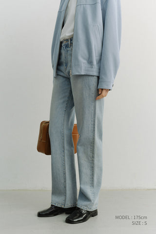 ESSENTIAL STRAIGHT FULL LENGTH JEANS LIGHT BLUE