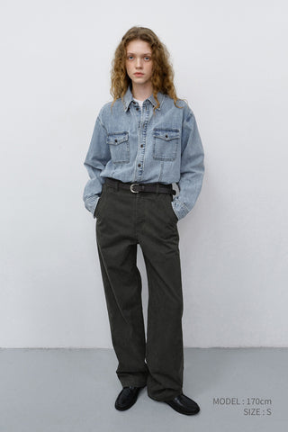 UNISEX CLASSIC DENIM SHIRT LIGHT BLUE
