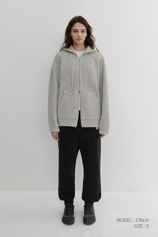 UNISEX BOUCLE JOGGER PANTS BLACK