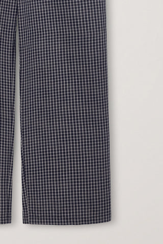 PAJAMA STRING PANTS BLACK CHECK