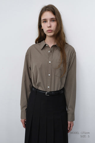 PLEATS LONG SKIRT BLACK