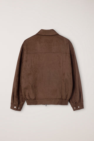 UNISEX ALTER-SUEDE ZIP-UP BLOUSON CAMEL SUEDE