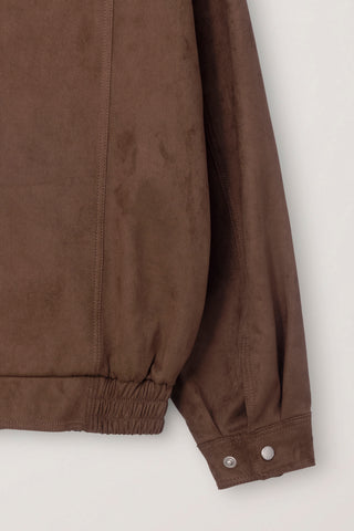 UNISEX ALTER-SUEDE ZIP-UP BLOUSON CAMEL SUEDE