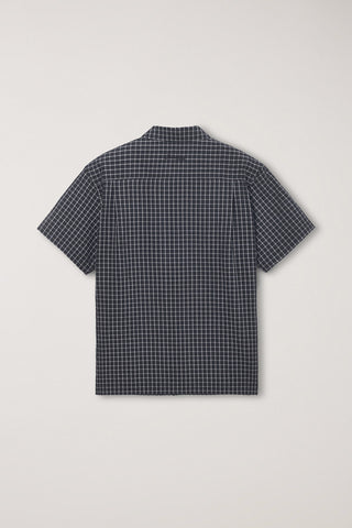 UNISEX CHECKED PAJAMA SHIRT BLACK CHECK - Dunst