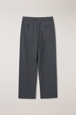 UNISEX CHECKED PAJAMA SLACKS BLACK CHECK - Dunst