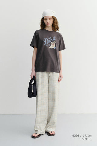 UNISEX CHECKED PAJAMA SLACKS OLIVE CHECK - Dunst