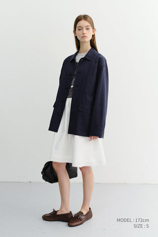 UNISEX CHORE JACKET NAVY - Dunst
