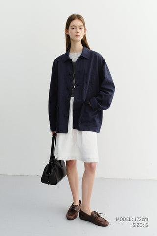 UNISEX CHORE JACKET NAVY - Dunst
