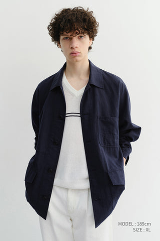 UNISEX CHORE JACKET NAVY - Dunst