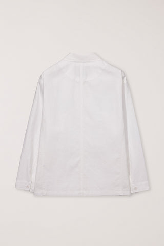 UNISEX CHORE JACKET WHITE - Dunst