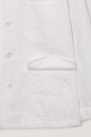 UNISEX CHORE JACKET WHITE - Dunst