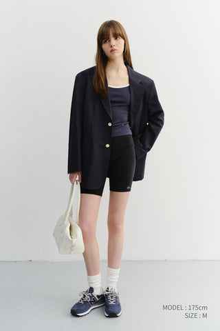 UNISEX CLASSIC LINEN JACKET NAVY - Dunst