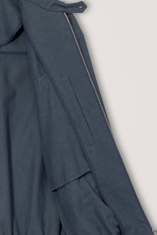 UNISEX COLLARED LIGHT BLOUSON JACKET SMOKY NAVY - Dunst
