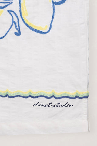 UNISEX HAND-DRAWING OPEN COLLARED SHIRT LEMON GARDEN - Dunst