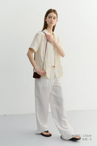 UNISEX HOLIDAY JACQUARD SHIRT CREAM JACQUARD - Dunst