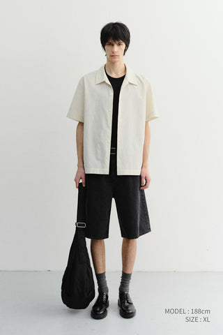 UNISEX HOLIDAY STRIPED SHIRT CREAM STRIPE - Dunst