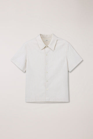 UNISEX HOLIDAY STRIPED SHIRT CREAM STRIPE - Dunst
