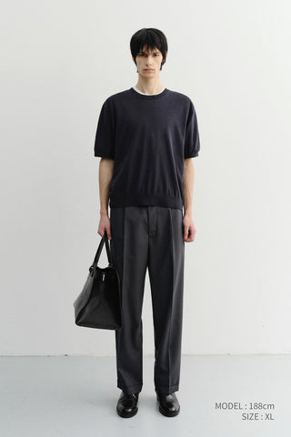 UNISEX LINEN CREWNECK KNIT NAVY - Dunst
