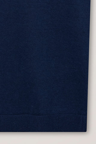 UNISEX SHEER LAYERING KNIT VEST NAVY - Dunst