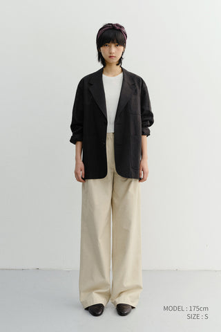 UNISEX SOFT TAILORED JACKET BLACK - Dunst