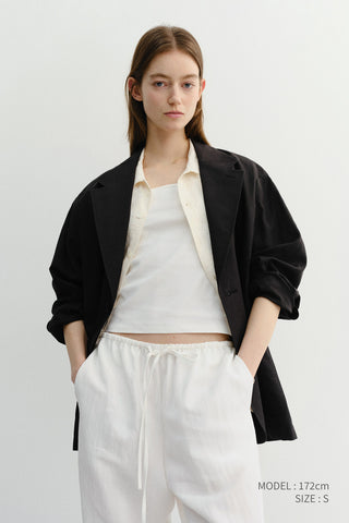UNISEX SOFT TAILORED JACKET BLACK - Dunst