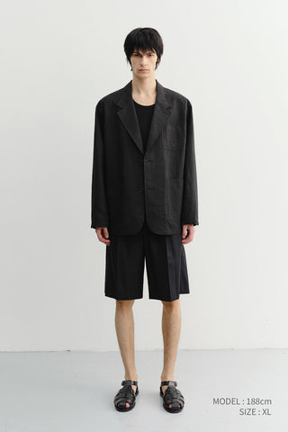 UNISEX SOFT TAILORED JACKET BLACK - Dunst