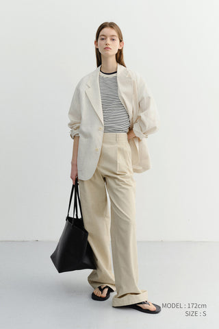 UNISEX SOFT TAILORED JACKET CREAM - Dunst