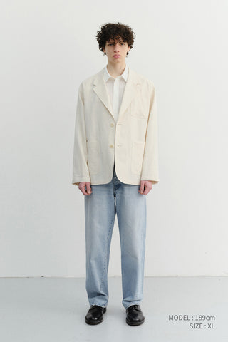 UNISEX SOFT TAILORED JACKET CREAM - Dunst