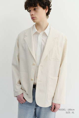 UNISEX SOFT TAILORED JACKET CREAM - Dunst