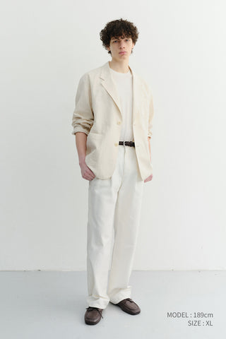 UNISEX SOFT TAILORED JACKET CREAM - Dunst